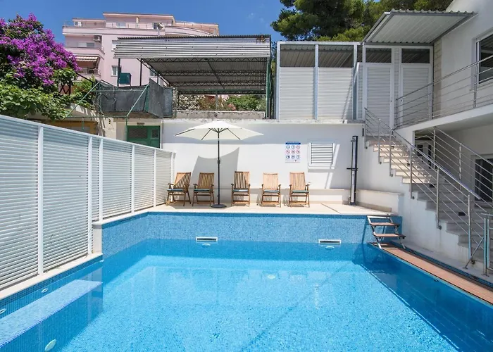 Mastelic With Pool Next To The